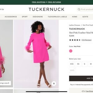 Hot pink Tuckernuck dress